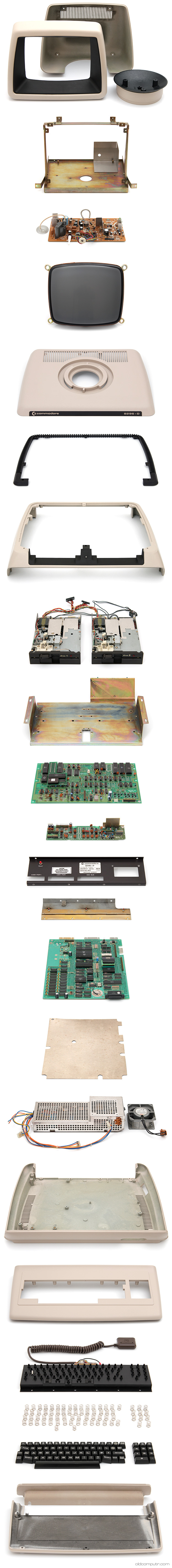 Commodore 8296-D - Exploded view