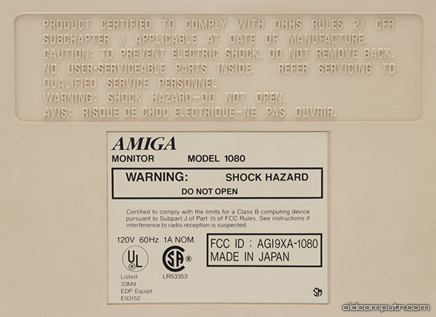Commodore Amiga 1080 - Label
