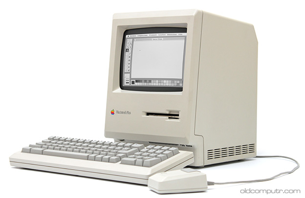A small desktop Mac from the late 80s/.early 90s