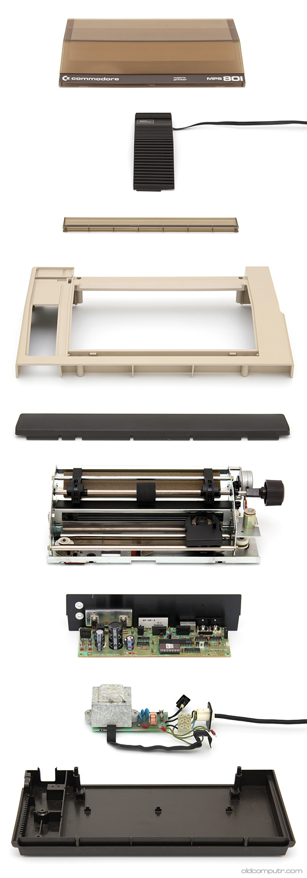 Commodore MPS 801 - exploded view