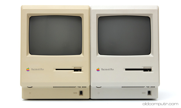 Apple Macintosh Plus - beige and gray