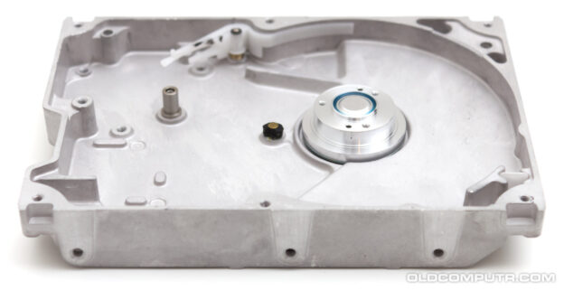 Quantum 80MB hard disk with melted rubber rings