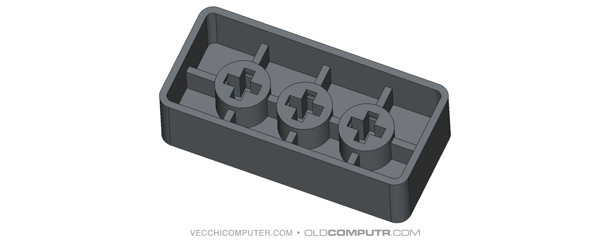 Commodore custom keycaps - FreeCAD