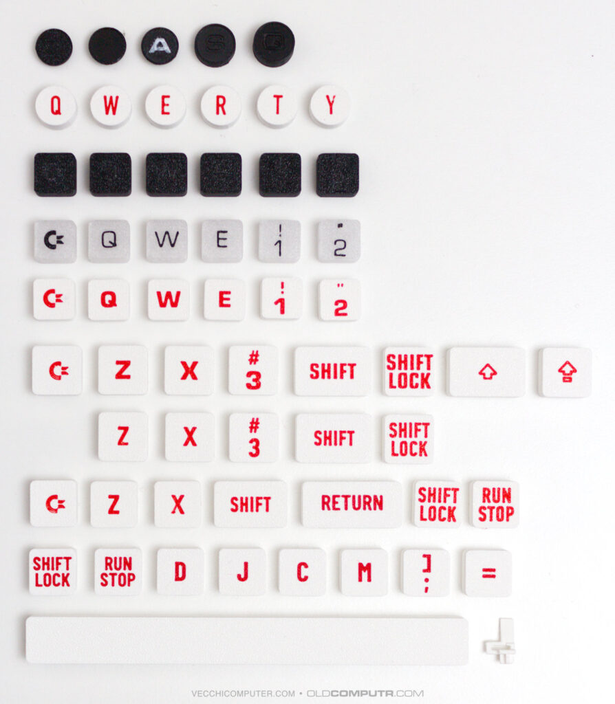 Commodore 64 island-style keycaps - iterations
